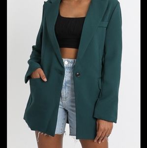 Emerald green blazer